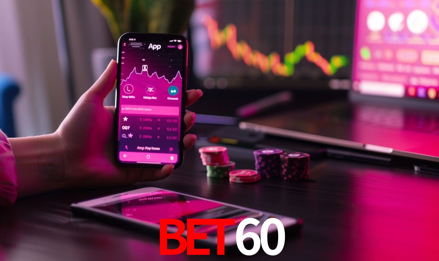 Comparação APP mobile vs versão web da bet60